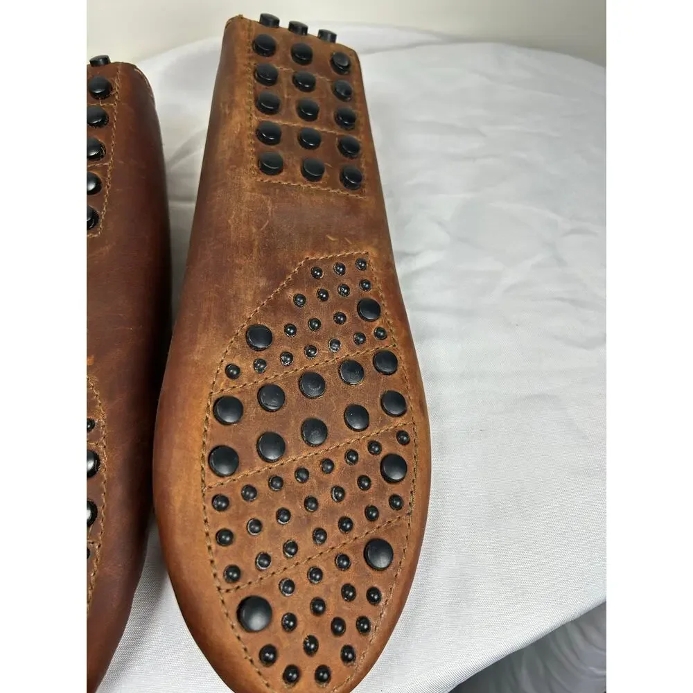 Minnetonka Venetian Tread brown Loafer women’s size 10 S but it fit size 9